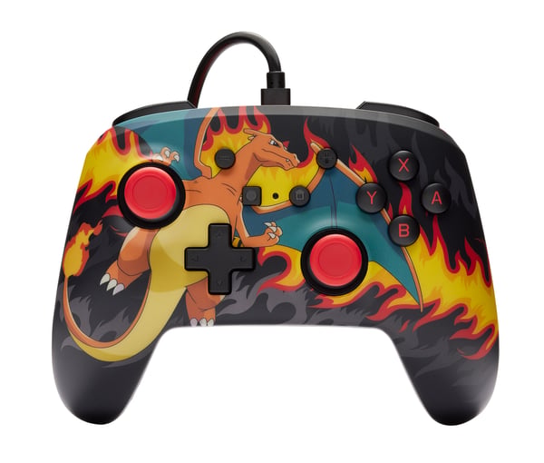 PowerA NSGP0283-01 spil-controller Flerfarvet USB Gamepad Analog/digital Nintendo Switch, Nintendo Switch OLED