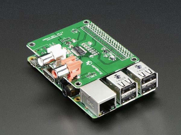 Miniatyrbillede 2 af 11: Adafruit HB-DACP-RCA udviklingsboard - tilbehør Grøn, Sølv
