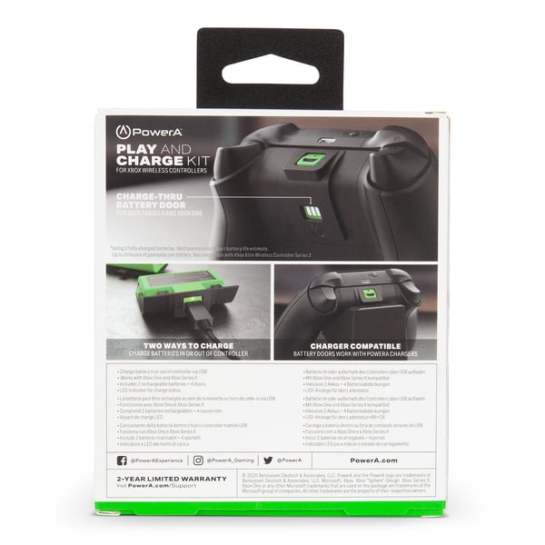 PowerA Play & Charge Kit Batteri till spelkontroll