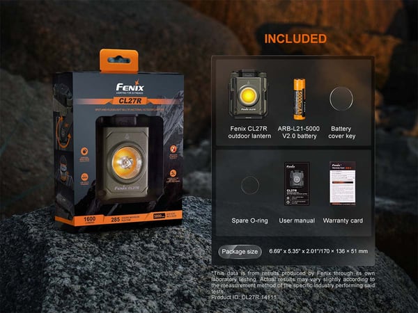 Miniatyrbillede 3 af 3: Fenix CL27R lommelygte Sort, Grøn LED