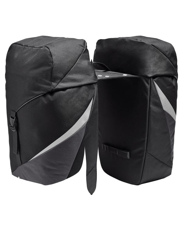 VAUDE TwinRoadster Ramme Cykeltaske 52 L Polyamid, Polyester, Polyurethan Sort, Grå