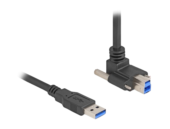 Pikkukuva 1 / 2: DeLOCK 80480 USB-kaapeli USB 3.2 Gen 1 (3.1 Gen 1) 1 m USB A USB B 5 Gbit/s Musta