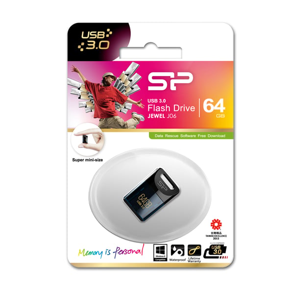 Miniatyrbillede 2 af 6: Silicon Power Jewel J06 USB-nøgle 64 GB USB Type-A 3.2 Gen 1 (3.1 Gen 1) Blå