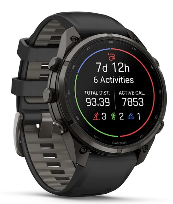 Miniatyrbild 3 av 6: Garmin fēnix Fenix 9 Pro 3,56 cm (1.4") AMOLED 47 mm Digital 454 x 454 pixlar Pekskärm Titan, Grå Wi-Fi GPS