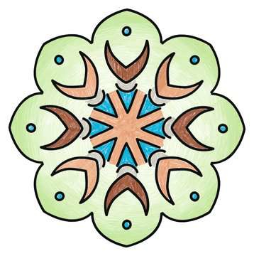 Ravensburger Midi Mandala-Designer Boho Style Farvelægning billedsæt