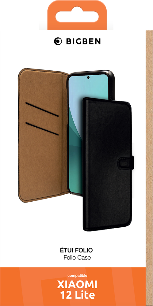 Bigben Connected FOLIOX12LB mobiltelefon etui Sort