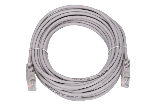 Extralink EX.7652 nätverkskablar Grå 10 m Cat5e U/UTP (UTP) Rund