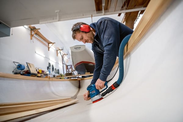 Pikkukuva 5 / 5: Bosch GEX 34-125 Epäkeskohiomakone 12000 RPM 24000 OPM Sininen 340 W
