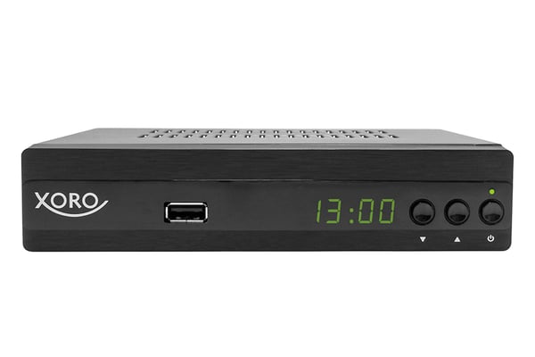 Xoro HRT 7622NP TV set-top boks Ethernet (RJ-45), Terrestrisk Fuld HD Sort