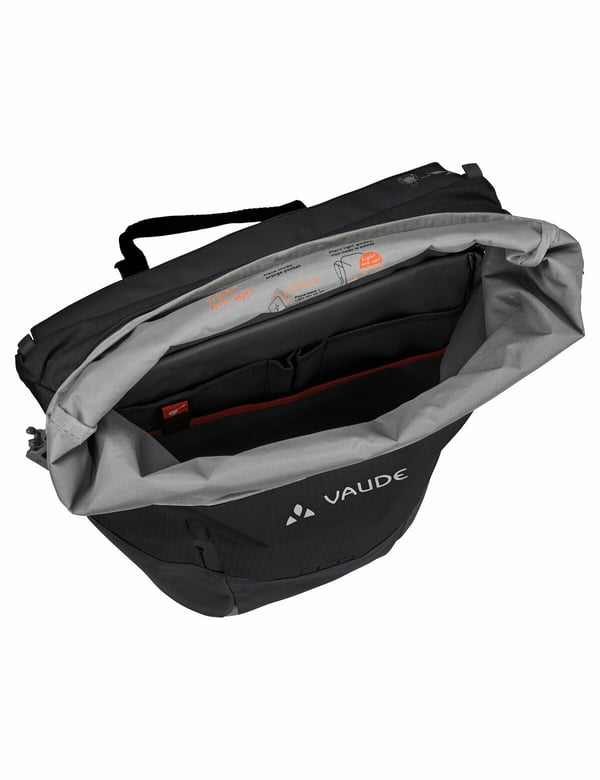 VAUDE CityGo Bike 23 Bagside Cykelrygsæk 23 L Polyester Sort