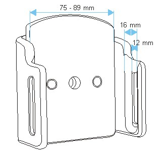 Brodit 511484 holder Passiv holder Mobiltelefon/Smartphone Sort
