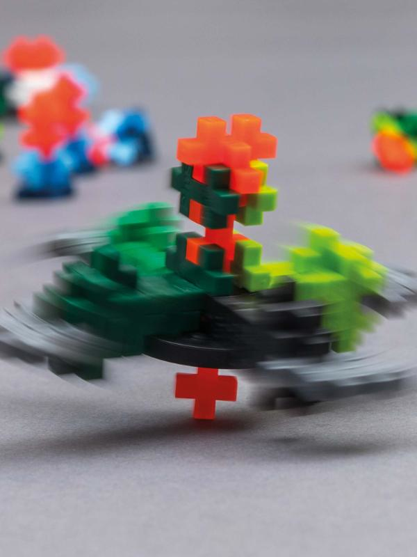 Plus-Plus Learn to Build Spinning Tops