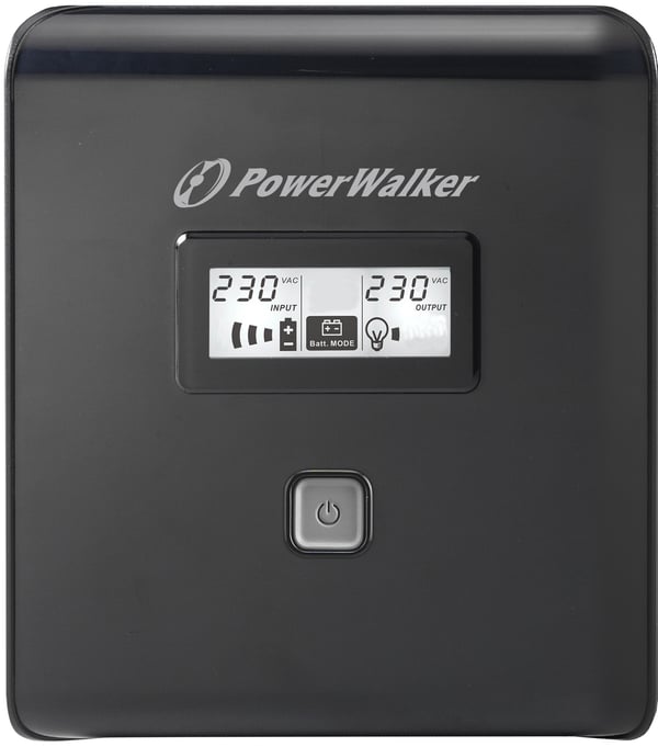 Miniatyrbillede 3 af 4: PowerWalker VI 1000 LCD UPS-enhed 1 kVA 600 W 4 AC stikkontakt(er)