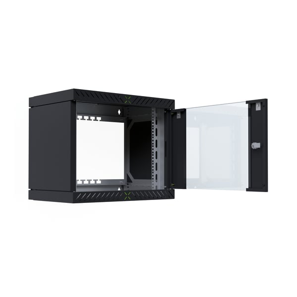 EFB Elektronik WGX-0906TS.G1 stativ 9U Vægmonteret stativ Sort