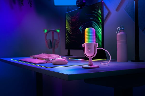 Razer Seiren V3 Chroma Vaaleanpunainen PC-mikrofoni