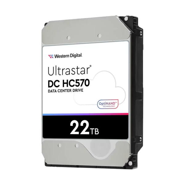 Western Digital Ultrastar DC HC570 interna hårddiskar 22 TB 7200 RPM 512 MB 3.5" Serial ATA III