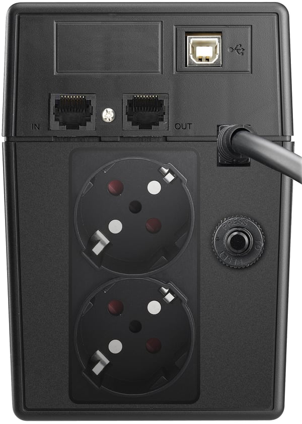 PowerWalker VI 600 SW UPS-enhed Interaktivt indgangsstik 0,6 kVA 360 W 2 AC stikkontakt(er)