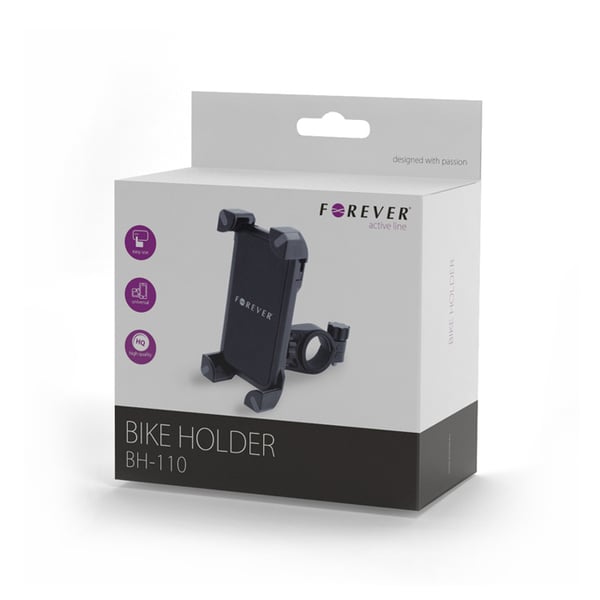 Miniatyrbillede 2 af 2: Forever BH-110 holder Passiv holder Mobiltelefon/Smartphone Sort