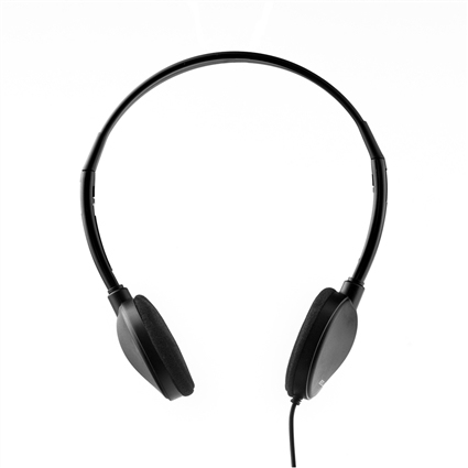 ELBE AU-889-TV hovedtelefoner/headset Ledningsført Musik Sort