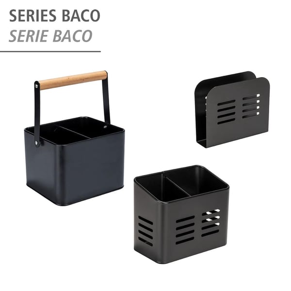WENKO 55025100 servetthållare Svart