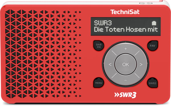 Miniatyrbillede 1 af 5: TechniSat DigitRadio 1 Personligt Digital Rød, Hvid