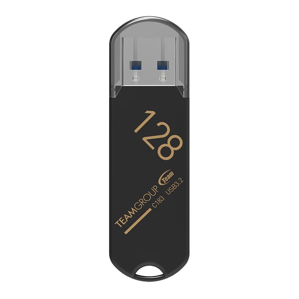 Team Group C183 USB-sticka 128 GB USB Type-A 3.2 Gen 1 (3.1 Gen 1) Svart