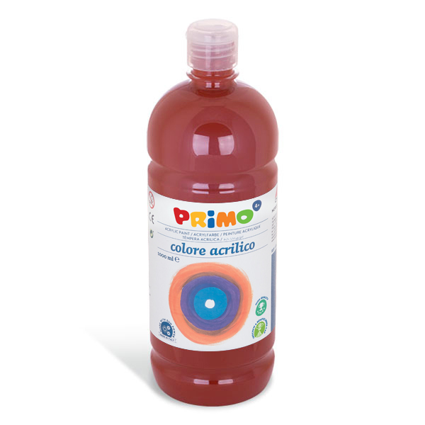 Primo 404TA1000730 akrylmaling 1000 ml Brun Flaske