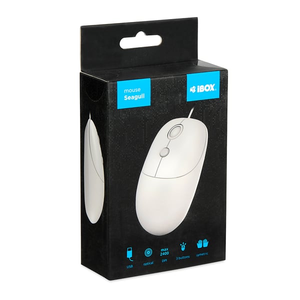 Miniatyrbillede 4 af 7: iBox Seagull mus Hjem Ambidextrous USB Type-A Optisk 2400 dpi
