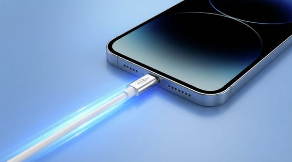 Ansmann 1700-0213 USB-kabel USB 2.0 1,2 m USB C 0,48 Gbit/sek. 60 W Hvid