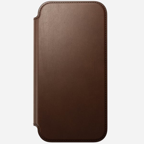Nomad Modern Leather Folio mobiltelefon etui 17,5 cm (6.9") Folie Brun