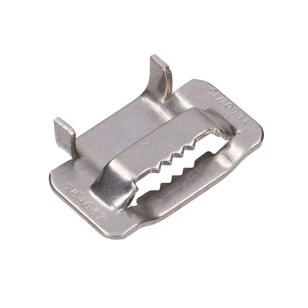Miniatyrbillede 1 af 5: Extralink CLAMP FOR STEEL STRAP 20MM WITH JAGS Endeklemme 2 cm Rustfrit stål