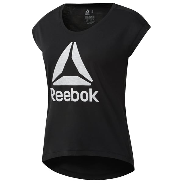 Reebok Workout Ready Supremium 2.0 T-shirt Scoop krave Kort ærme Polyester, Viskose