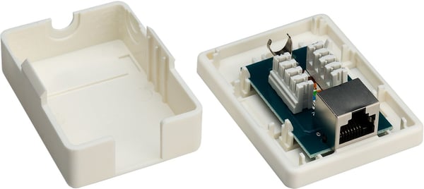 Miniatyrbillede 2 af 2: Goobay 77634 stikdåse RJ-45 Hvid
