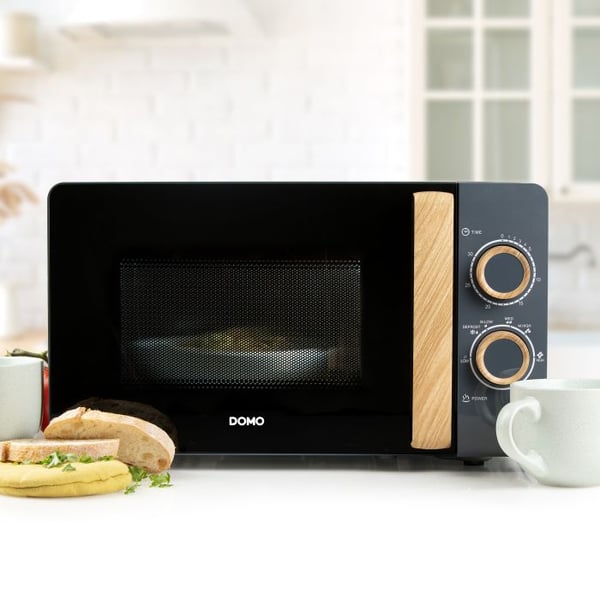 Domo DO3320 Musta, Puu Solo-mikroaaltouuni Pöytämalli 20 L 700 W