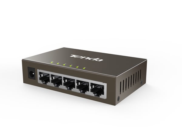 Miniatyrbillede 1 af 5: Tenda TEG1005D netværksswitch Ikke administreret Gigabit Ethernet (10/100/1000) Grå