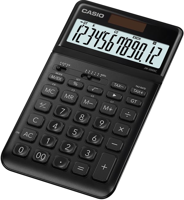 Pikkukuva 1 / 2: Casio JW-200SC-BK laskin Työpöytä Perus Musta