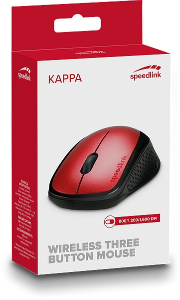 SPEEDLINK Kappa hiiri Office Oikeakätinen Langaton RF Optinen 1600 DPI