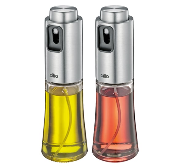 Cilio 613476 olie/eddike beholder 0,08 L Flaske Rustfrit stål, Glas Transparent, Rustfrit stål