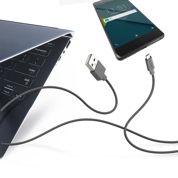 Pikkukuva 2 / 3: SBS TECABLETC15BDG USB-kaapeli USB 2.0 1,5 m USB A USB C Harmaa