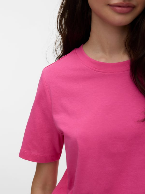 Vero Moda VMPAULINA T-Shirt Rund halsudskæring Kort ærme