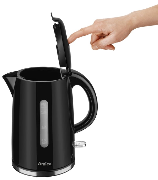 Amica KF 1002 vedenkeitin 1,7 L 2200 W Musta
