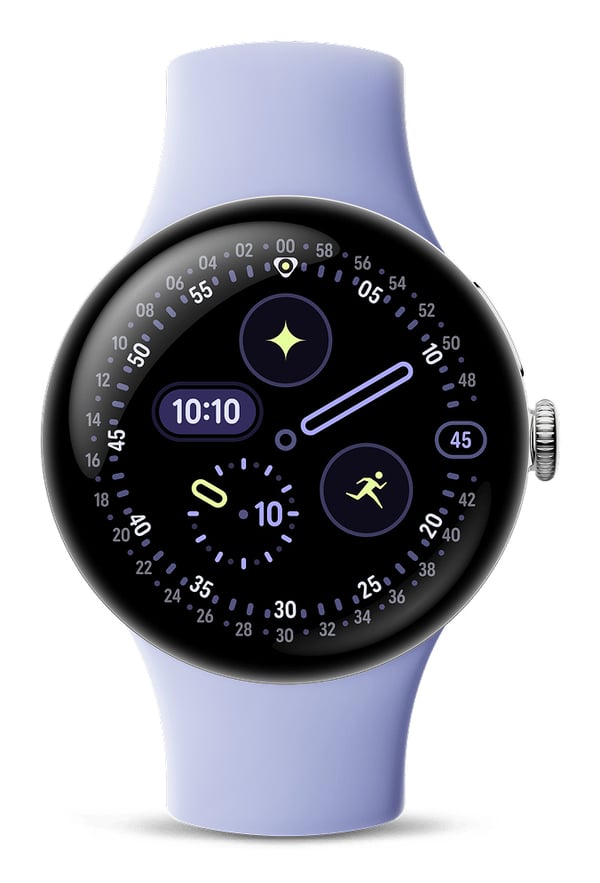 Miniatyrbild 4 av 4: Google Pixel Watch 4 AMOLED 41 mm Digital Pekskärm 4G Silver Wi-Fi GPS