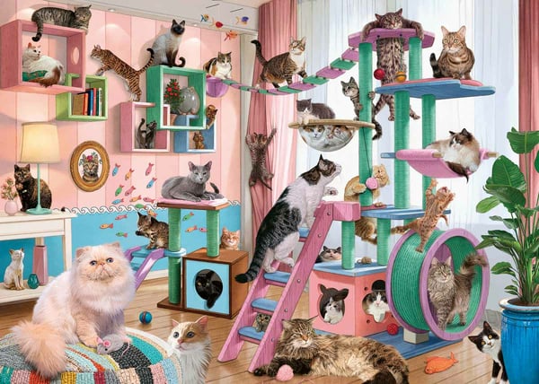 Ravensburger Cat Tree Heaven Puslespil 1000 stk Dyr