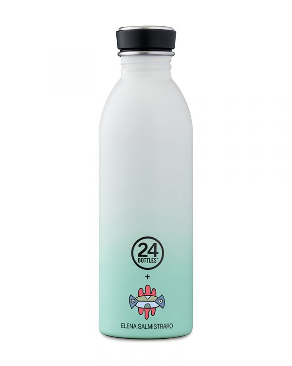 24Bottles Urban Dagligt forbrug 500 ml Rustfrit stål Grøn, Hvid