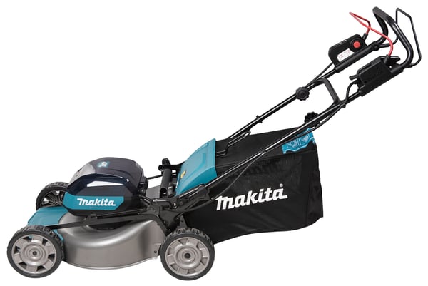 Pikkukuva 9 / 23: Makita LM001GZ ruohonleikkuri Työnnettävä ruohonleikkuri Akku Musta, Sininen