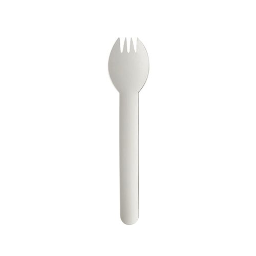 Miniatyrbild 1 av 2: Papstar 88240 engångssked Skaffel för engångsbruk papper Vit 100 styck