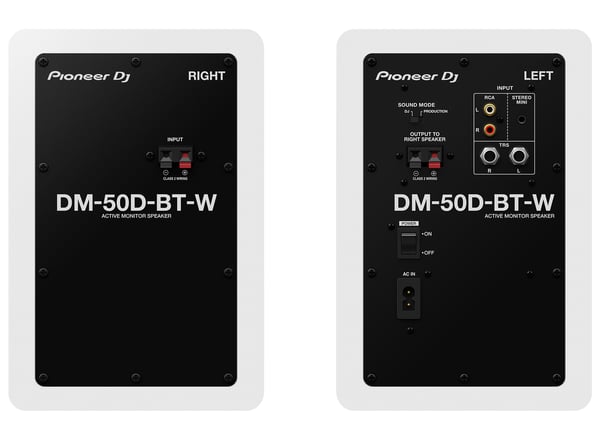 Miniatyrbillede 2 af 3: Pioneer DM-50D-BT-W Aktiver Monitor-Lautsprecher 3.4 Zoll 25 W 1 Paar 2-vejs Hvid Kabel & trådløs 50 W