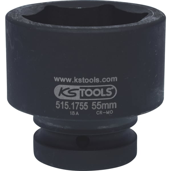 Miniatyrbillede 5 af 9: KS Tools 515.1755 impakt kontakt Krafttop Sort