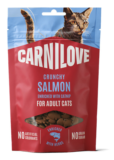 Miniatyrbillede 1 af 8: CARNILOVE SOFT Kat Snacks Laks 50 g