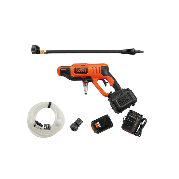 Miniatyrbild 6 av 18: Black & Decker BCPC18D1-QW högtryckstvätt Kompakt Batteri Orange